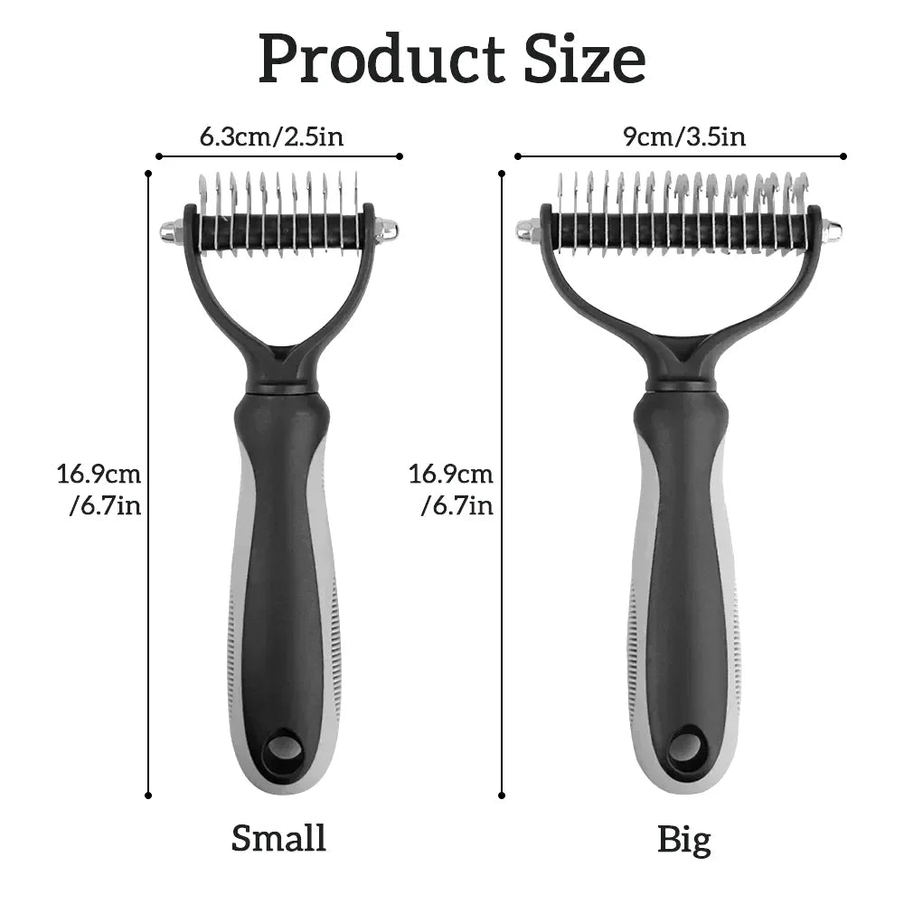 Pet Cat Hair Removal Comb Brush Dog Grooming Shedding Tools Puppy Hair Shedding Trimmer Pet Fur Trimming Dematting Deshedd Combs