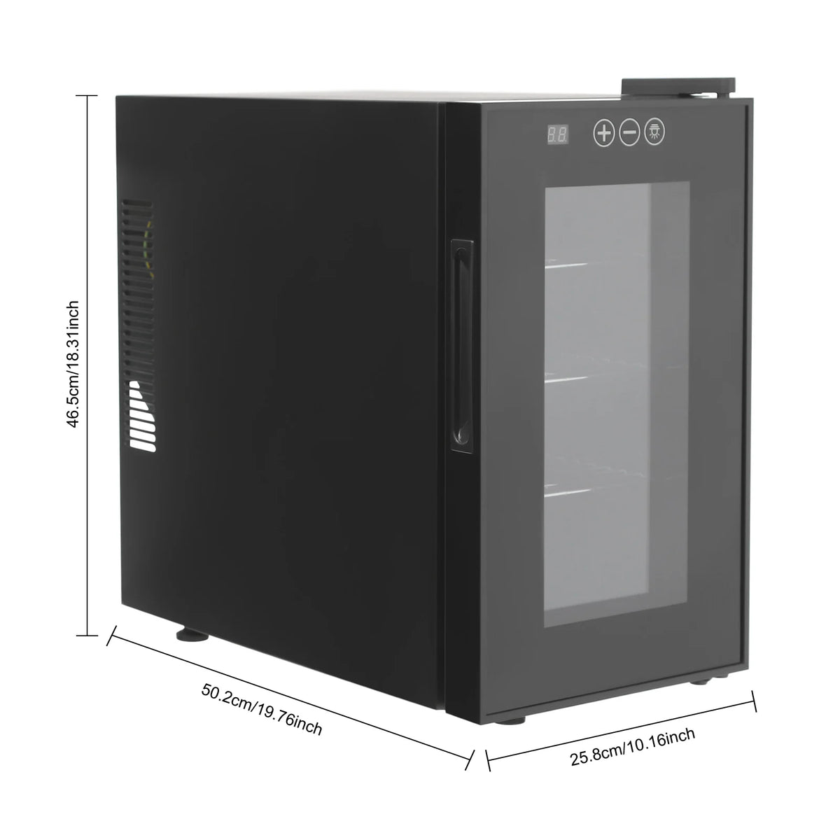 23L Reptile Incubator, 110V US Plug Galvanized Plate Breeding Cabinet, LED Temp Display Double Insulated Glass Detachable Shelves For Turtle Lizard Snake Egg Hatching