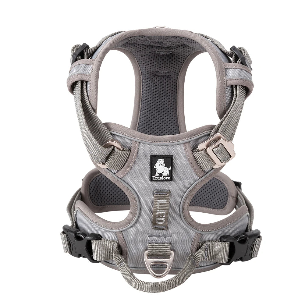 Truelove No Pull Dog Harness Reflective Breathable Adjustable Training Vest for Small Medium Large Dogs Night Walking