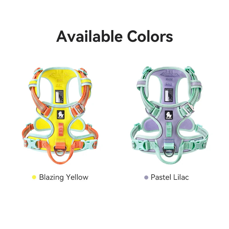 Truelove No Pull Dog Harness Reflective Breathable Adjustable Training Vest for Small Medium Large Dogs Night Walking