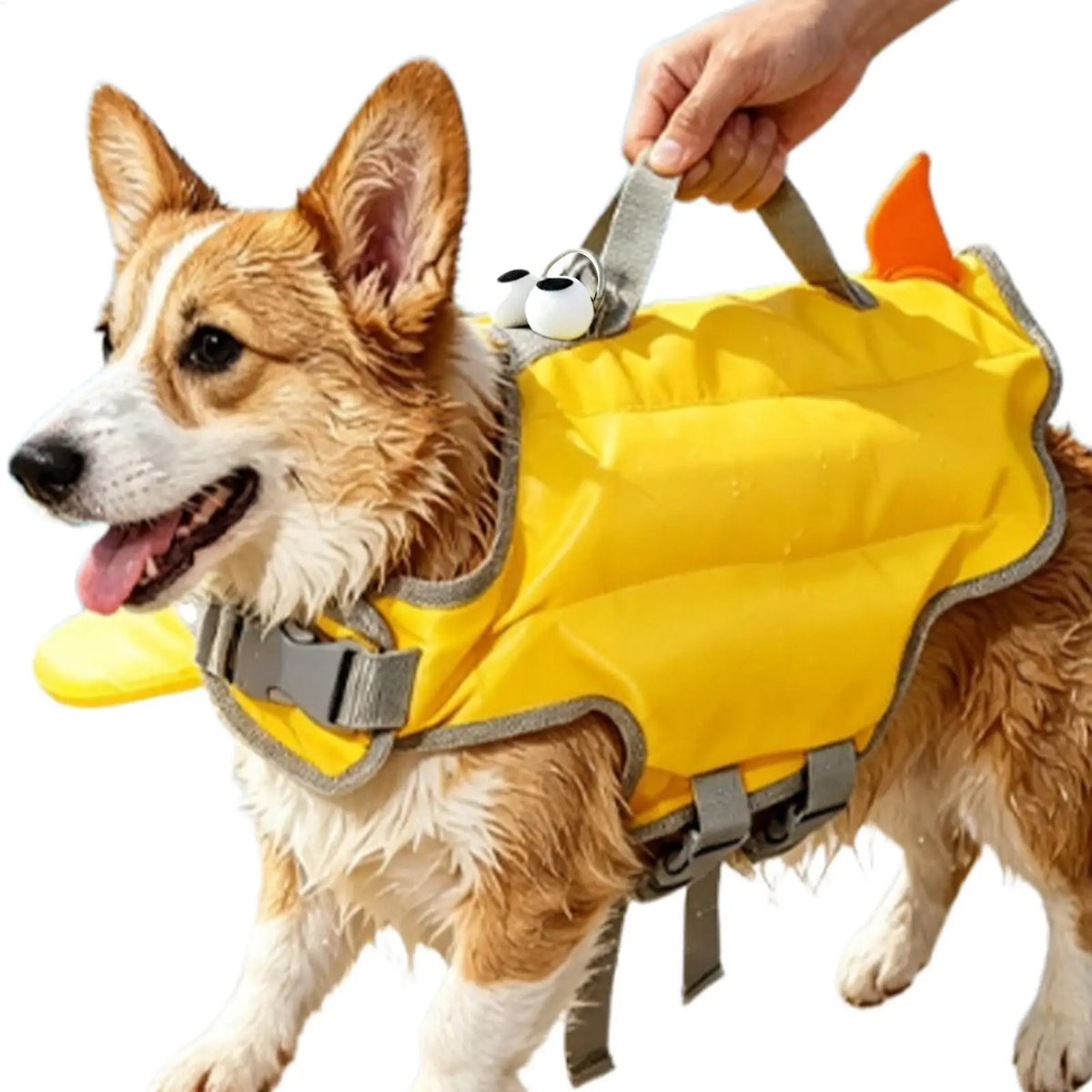Dog Swim Vest Adjustable High Buoyancy Waterproof Dog Swimming Vest Floating Jacket for Puppy Small Medium Pet Pool Outdoor Lake