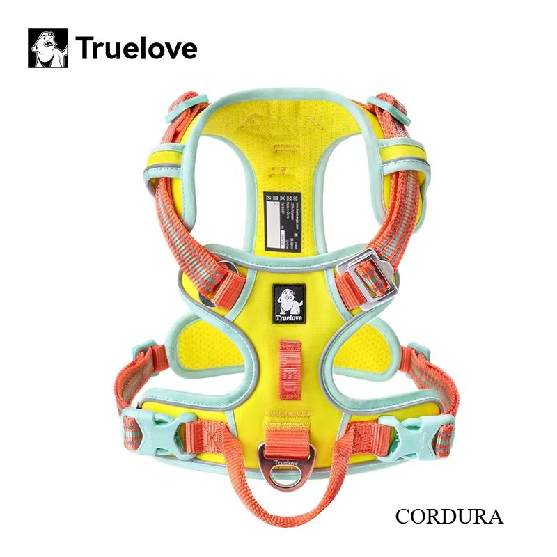 Truelove No Pull Dog Harness Reflective Breathable Adjustable Training Vest for Small Medium Large Dogs Night Walking